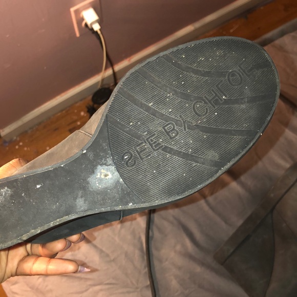 See by chloe suede wedge heel boot - Picture 5 of 5